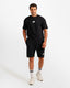 Performance Graphic Shorts Set - Black | ONZE Egypt