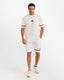 Sport Stripe Shorts Set - White | ONZE Egypt