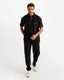 Logo Band Polo & Pants Set - Black | ONZE Egypt