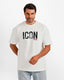 Bold Typography Graphic T-Shirt - White | ONZE Egypt