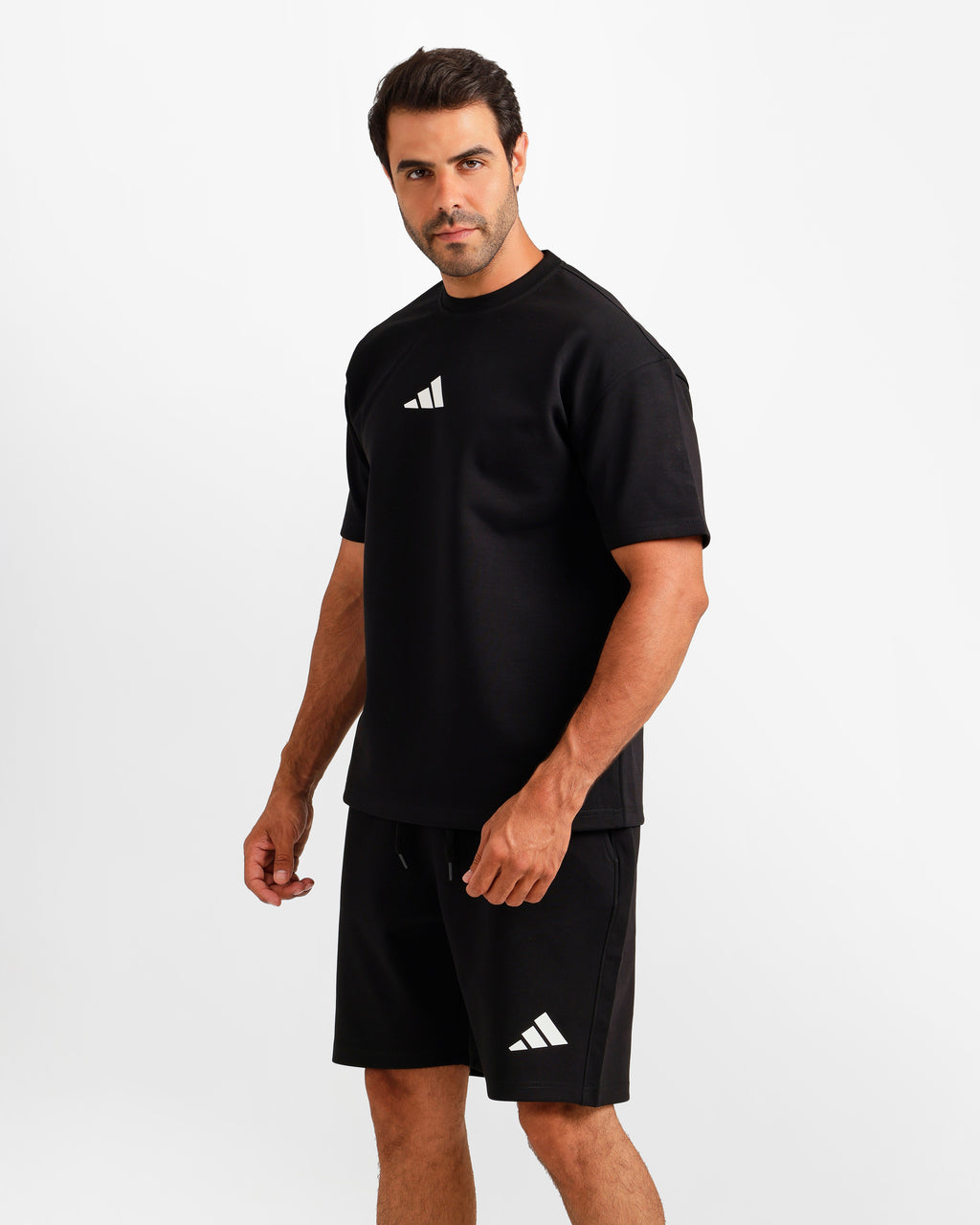 Performance Graphic Shorts Set - Black | ONZE Egypt