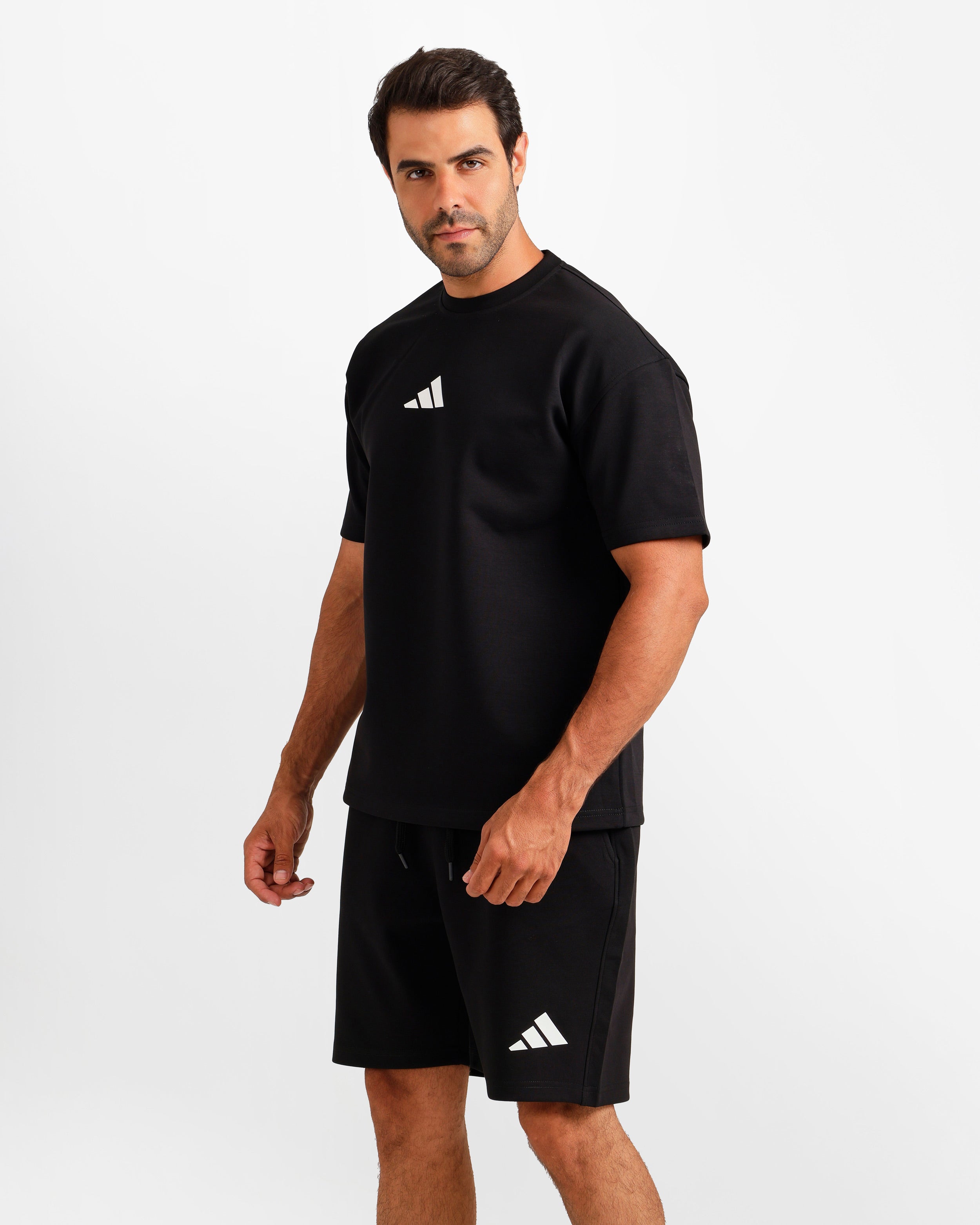 Performance Graphic Shorts Set - Black | ONZE Egypt