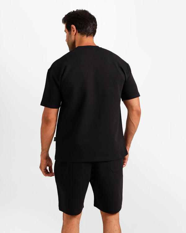 Performance Graphic Shorts Set - Black | ONZE Egypt