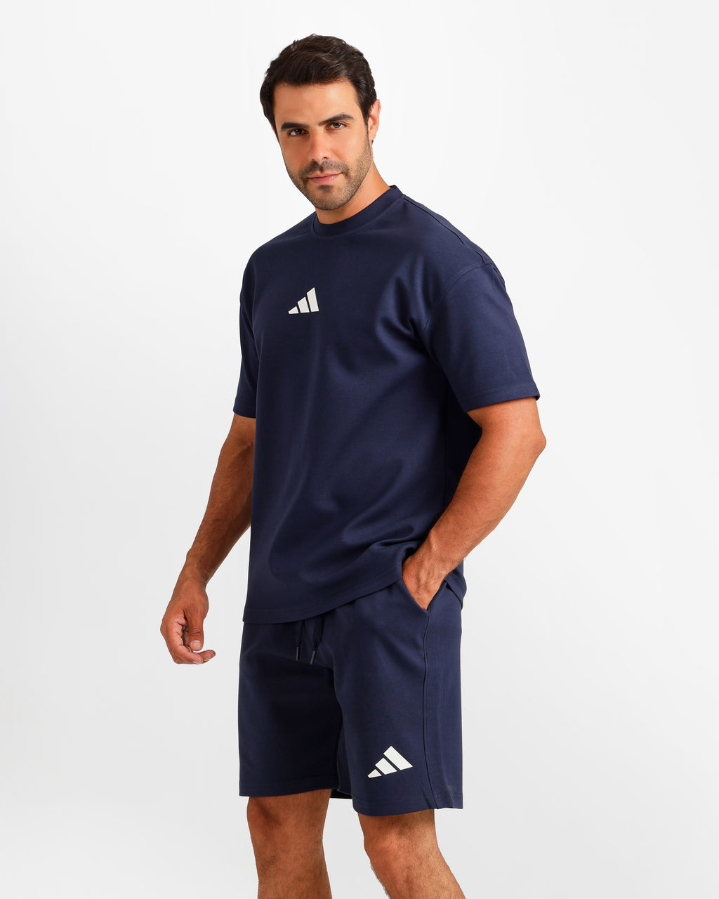 Performance Graphic Shorts Set - Dark Blue | ONZE Egypt