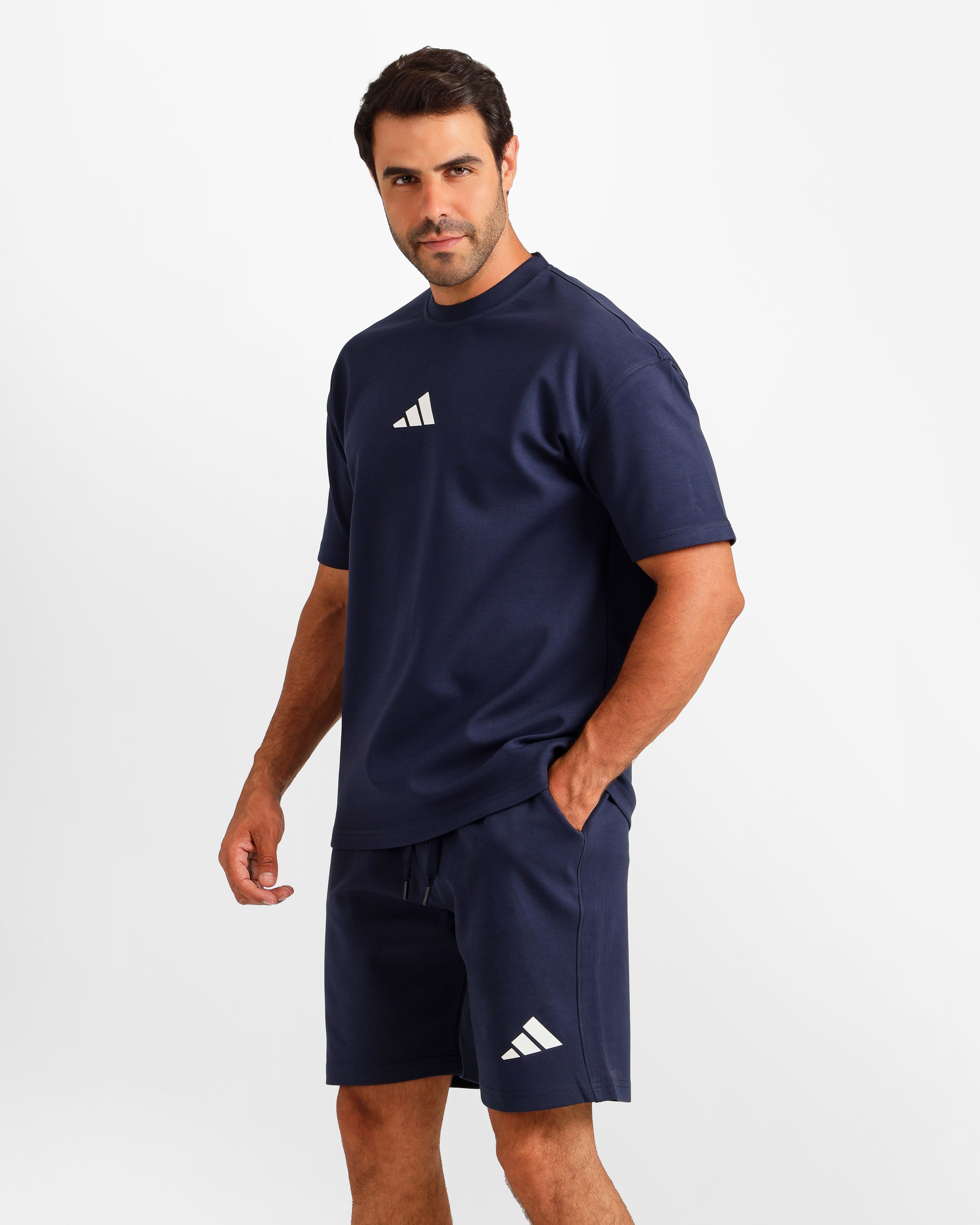 Performance Graphic Shorts Set - Dark Blue | ONZE Egypt