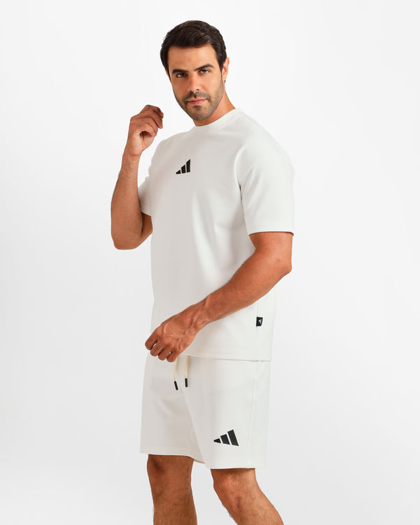 Performance Graphic Shorts Set - White | ONZE Egypt