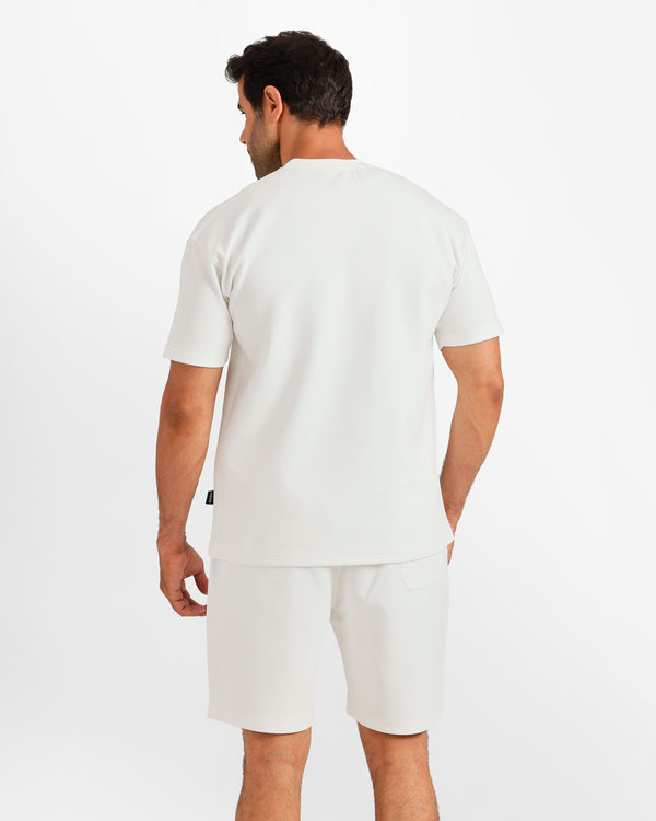 Performance Graphic Shorts Set - White | ONZE Egypt