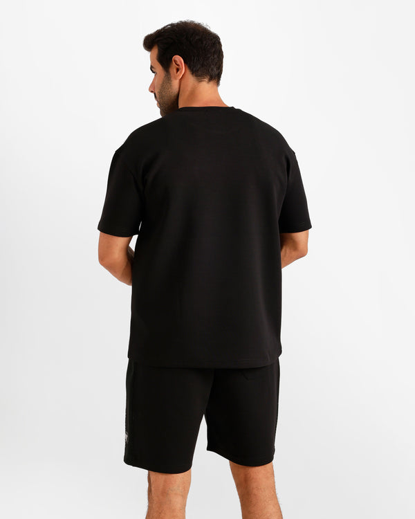 Contrast Mesh Pocket Set - Black | ONZE Egypt