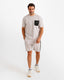 Contrast Mesh Pocket Set - Grey | ONZE Egypt