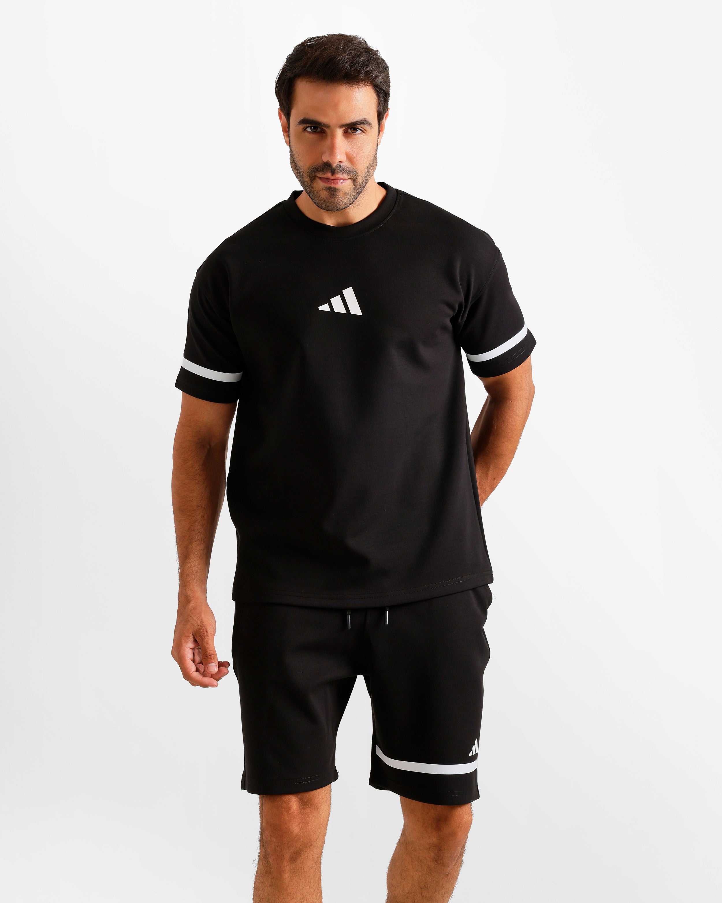 Sport Stripe Shorts Set Secondary image
