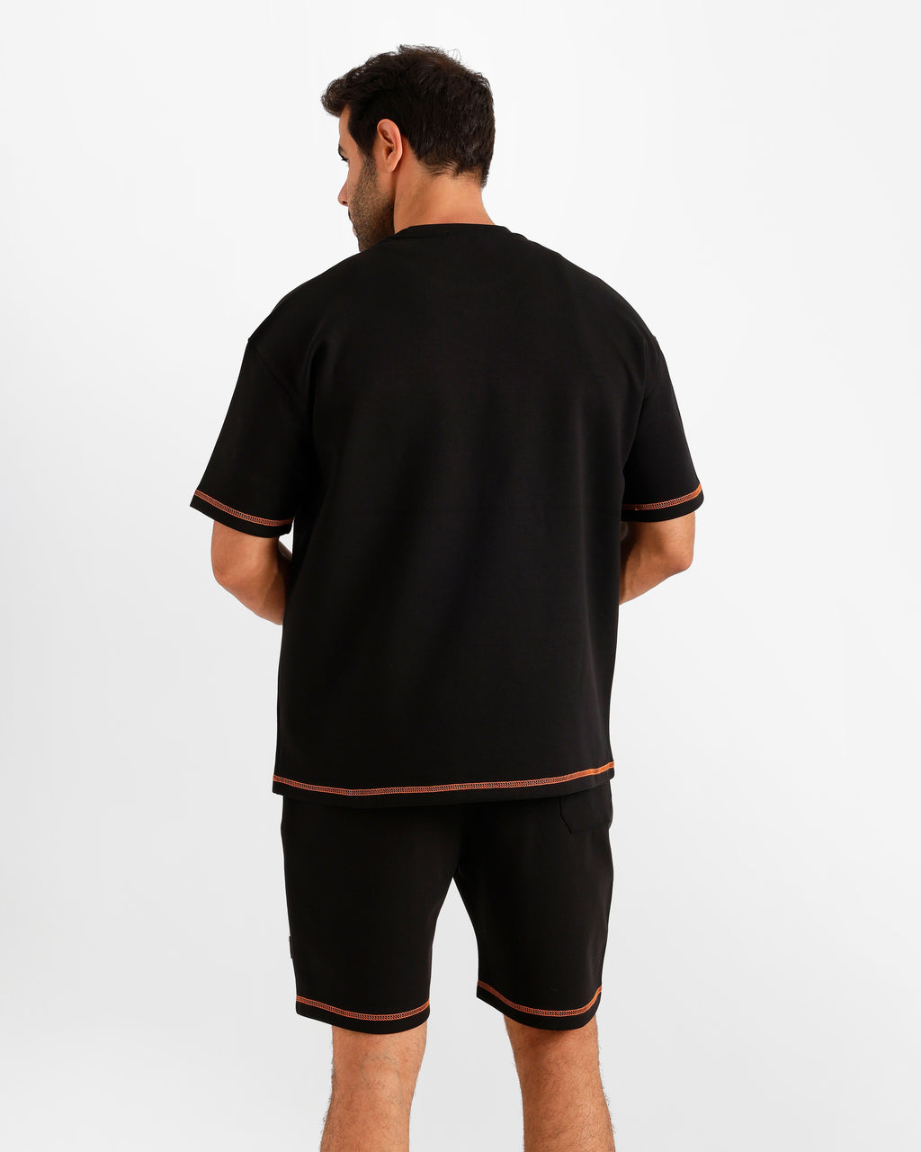 Minimal Patch Shorts Set - Black | ONZE Egypt