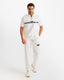Logo Band Polo & Pants Set - White | ONZE Egypt