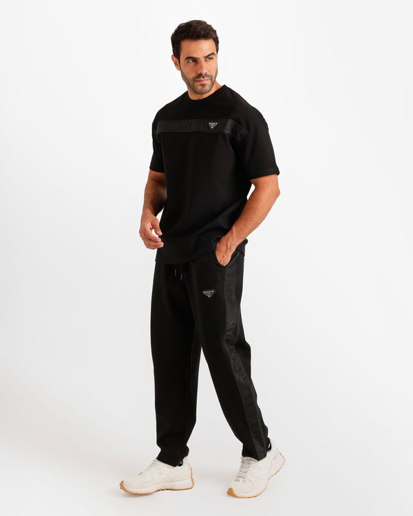 Contrast Chest Panel Set - Black | ONZE Egypt