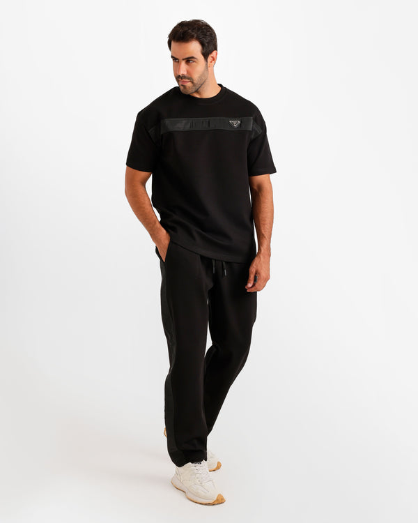 Contrast Chest Panel Set - Black | ONZE Egypt