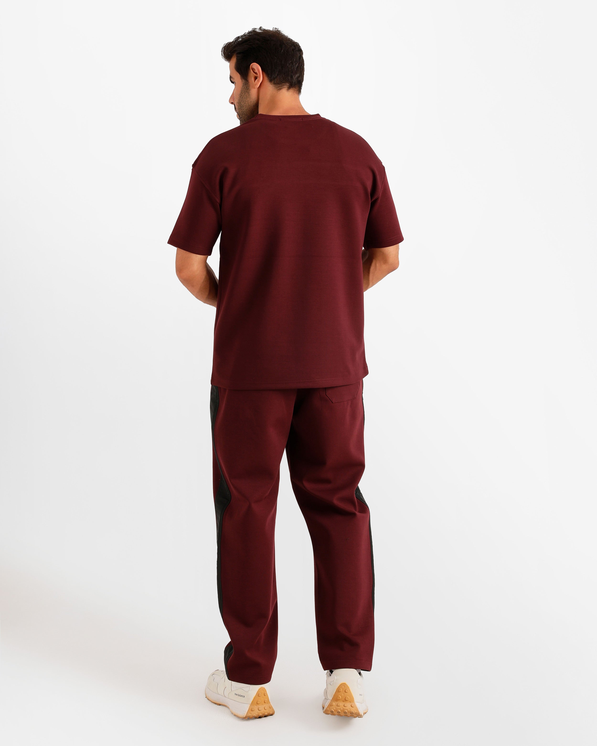 Contrast Chest Panel Set - Burgundy | ONZE Egypt