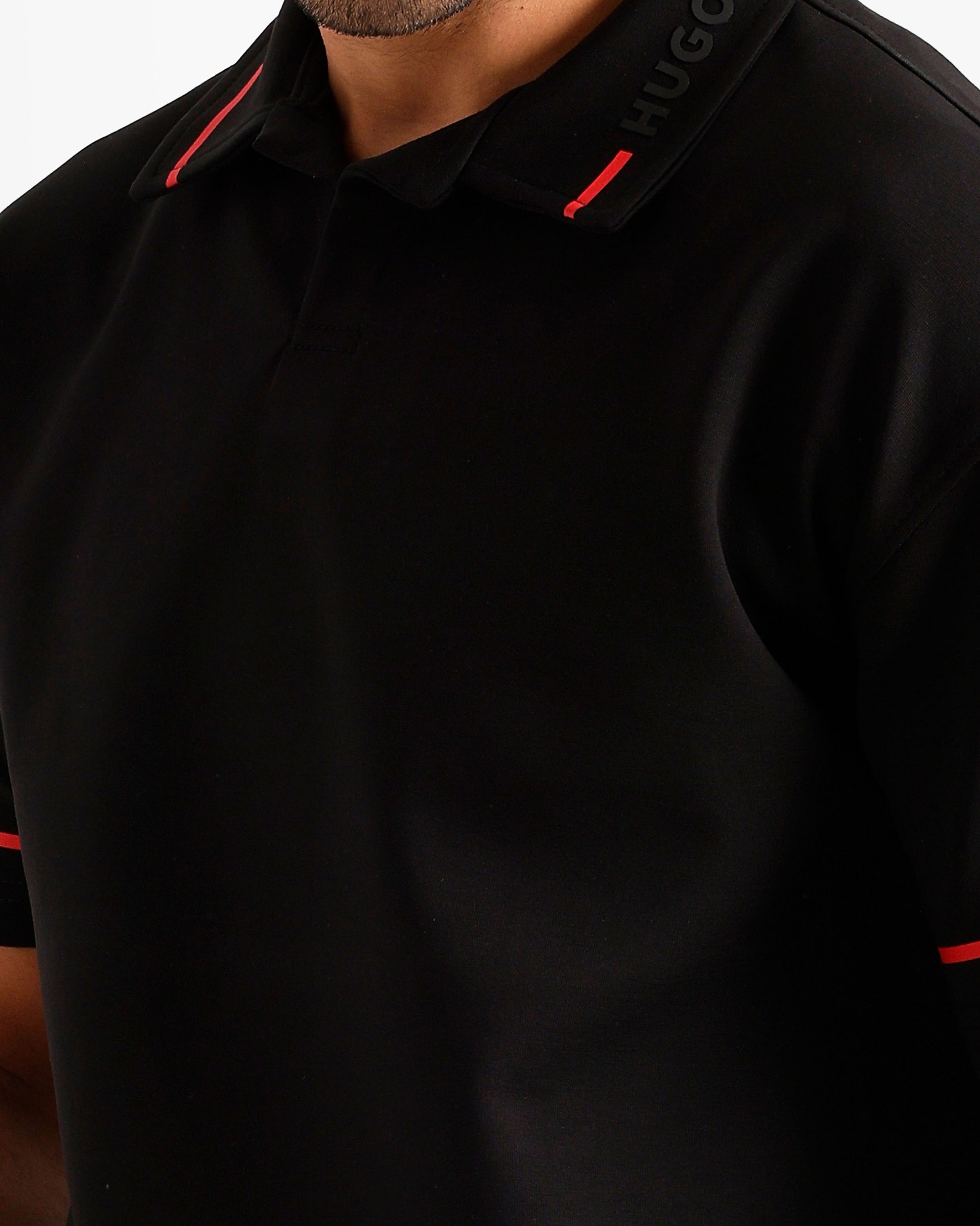 Signature Collar Polo Set - Black | ONZE Egypt