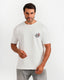 Floral Embroidered Chest Graphic T-Shirt - White | ONZE Egypt
